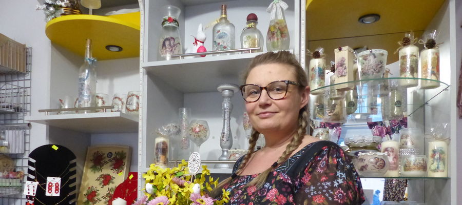 Z wykonanym przez siebie stroikiem