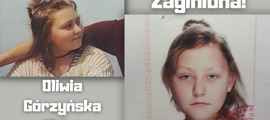 Policjanci z Olsztyna poszukują 16- letniej Oliwii Górzyńskiej.