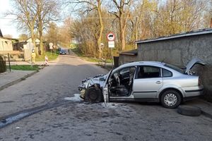 Śmigłowiec LPR zabrał poszkodowanego w wypadku w Łążynie
