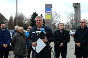 Konferencja prasowa dotycząca olsztyńskich „szubienic”