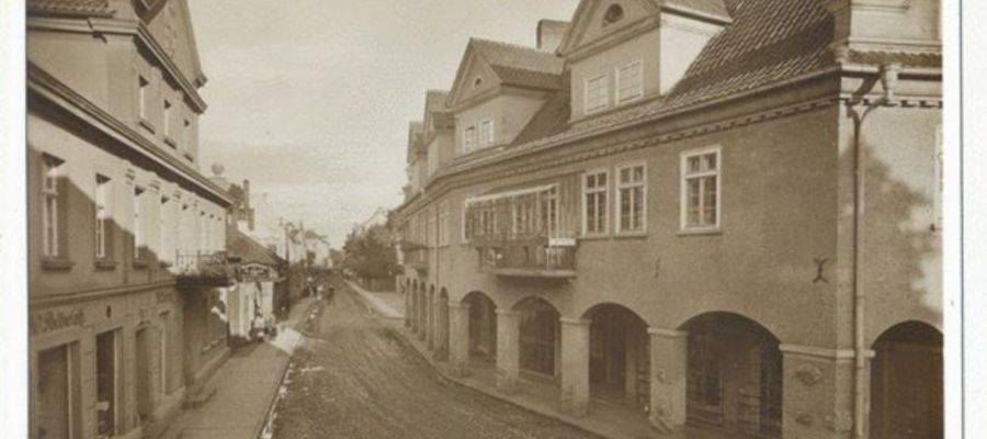 Konigsbergerstrasse, dzisiejsza ul. Kościuszki - budynek w którym mieścił się sklep p.Holda