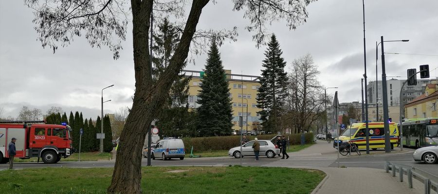Policjanci z Olsztyna ustalają przebieg zdarzenia