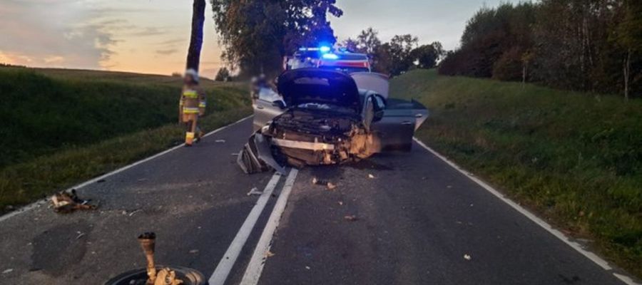 Wypadek pod Barczewem z udziałem adwokata Pawła K. 