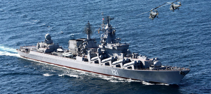 Krążownik rakietowy Moskwa / autor: Mil.ru