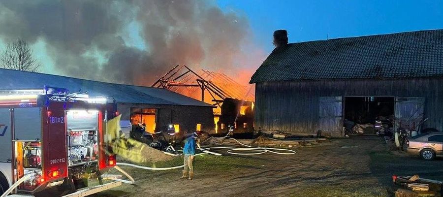 W Rokitniku spłonęło ok. 200 kur