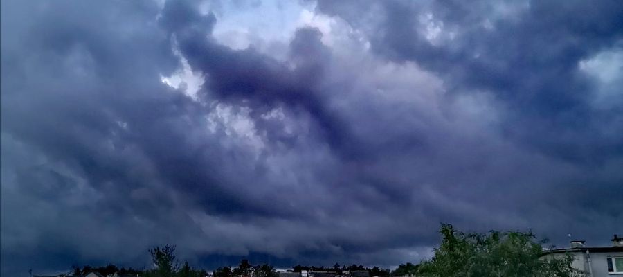 Burza właśnie zmierza w kierunku Olsztyna