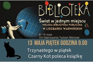 Ogólnopolski Tydzień Bibliotek: Trzynastego w piątek Czarny Kot poleca książkę