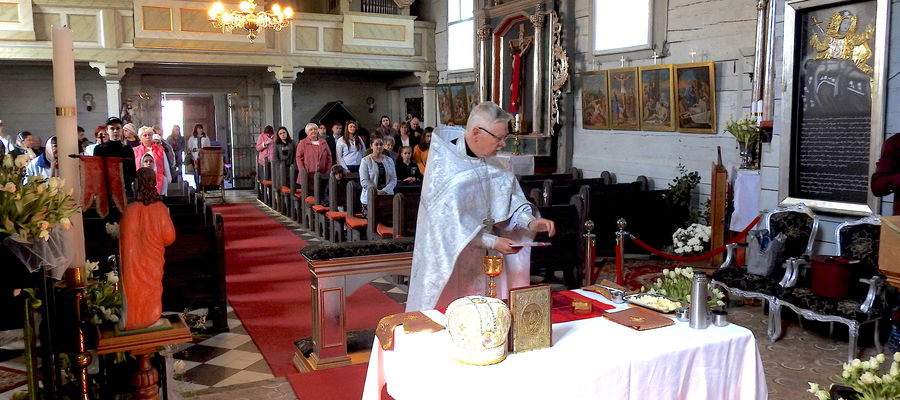 Msza prawosławna w boleszyńskim kościele