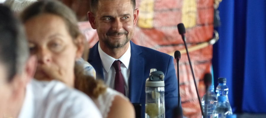 Tomasz Sławiński na jednej z sesji rady miasta