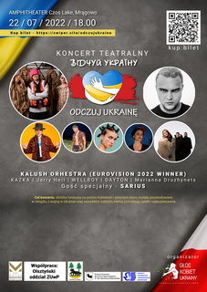 22 lipca Koncert charytatywny Odczuj Ukrainę 	