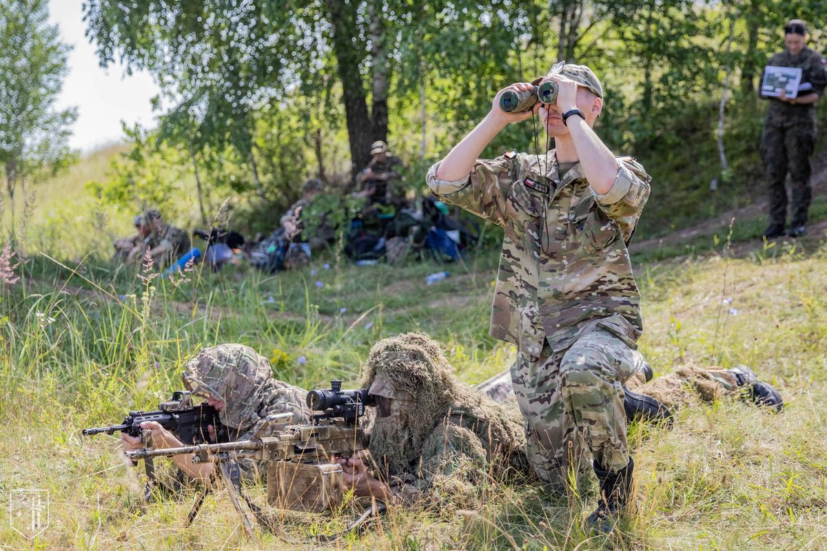 VII Zlot Klas Wojskowych Orzysz 2022. Ćwiczenia zwiadowcze:obserwacja, rozpoznanie, patrol, zasadzka