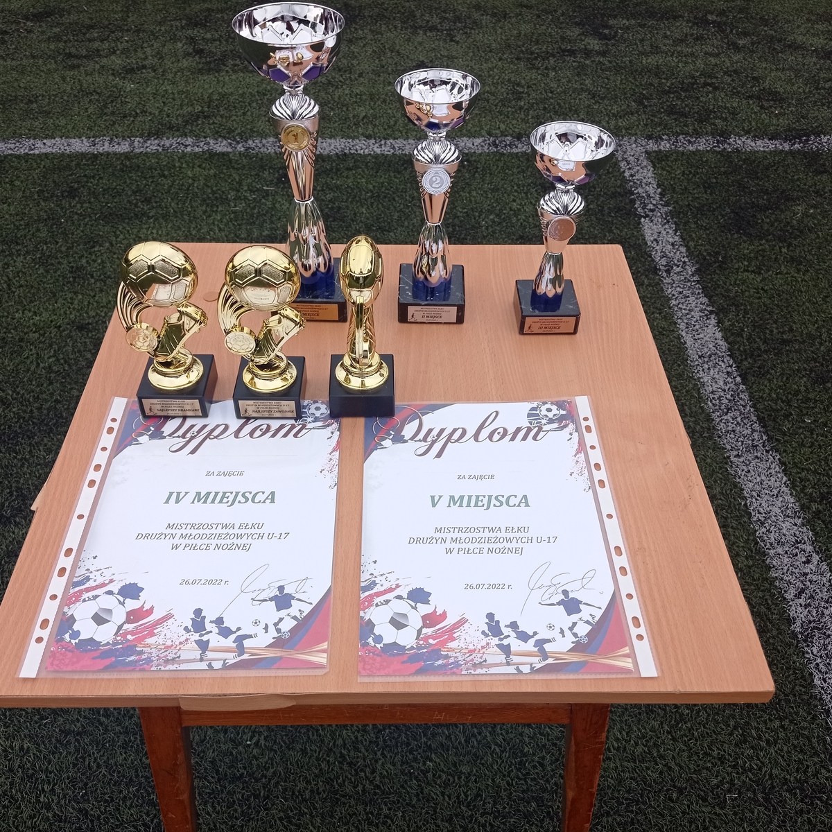 Mistrzostwa Ełku Drużyn Młodzieżowych U-17 w Piłce Nożnej; orlik przy SP4 w Ełku, 26 VII 22 r.
