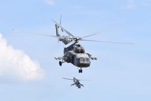 Śmigłowce Mi-24 nad Olsztynem