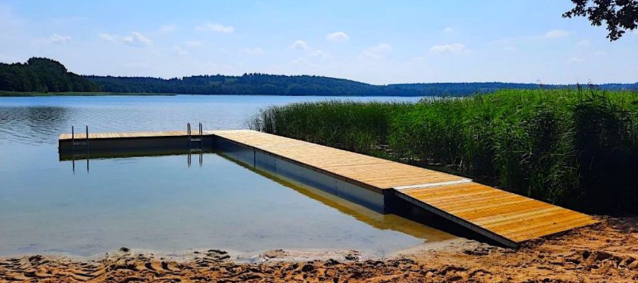 Nowy pomost na jeziorze Łąkorz kosztował ponad 21 tysięcy złotych