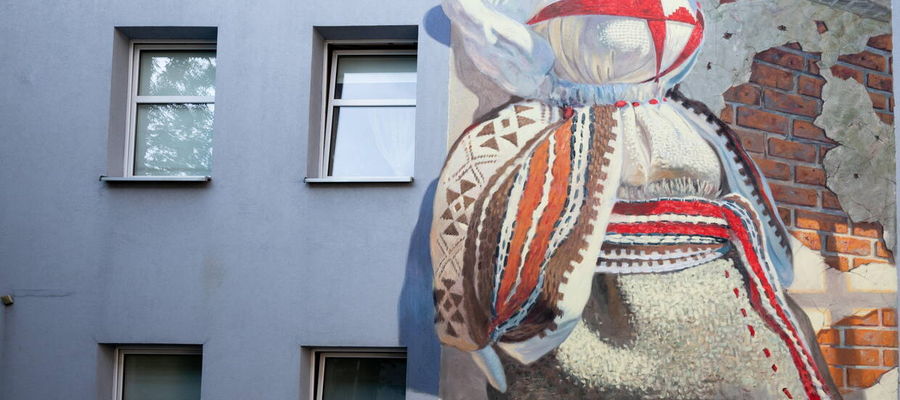 Łódzki mural ukraińskiego artysty w podziękowaniu za wsparcie okazane dzieciom z Ukrainy