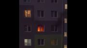 Pożar mieszkania w środku nocy