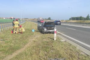 Wypadek na drodze S7 przy węźle Ostróda Południe