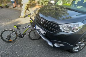 Gronowo Górne: 9-letni rowerzysta zderzył się z samochodem