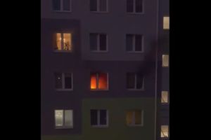 Pożar mieszkania w środku nocy