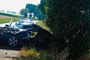 Młody kierowca ranny w wypadku, do którego doszło w Głużku