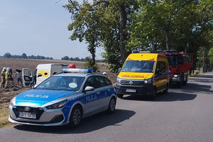 Kompletnie pijany kierowca skutera zderzył się z przebiegającą sarną w gminie Barczewo