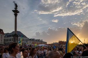 Dzień Niepodległości Ukrainy na placu Zamkowym! Przesłanie i życzenia przekazali prezydent Andrzej Duda oraz Wołodymyr Zełenski