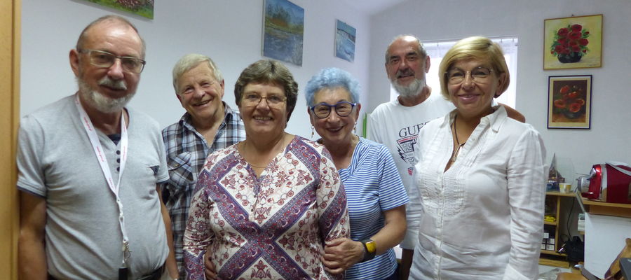 Od lewej: Zbigniew Chodorowski, Andrzej Sufranek, Marianna Kępka, Barbara Sufranek, Lech Wróbel i Aleksandra Jabłońska