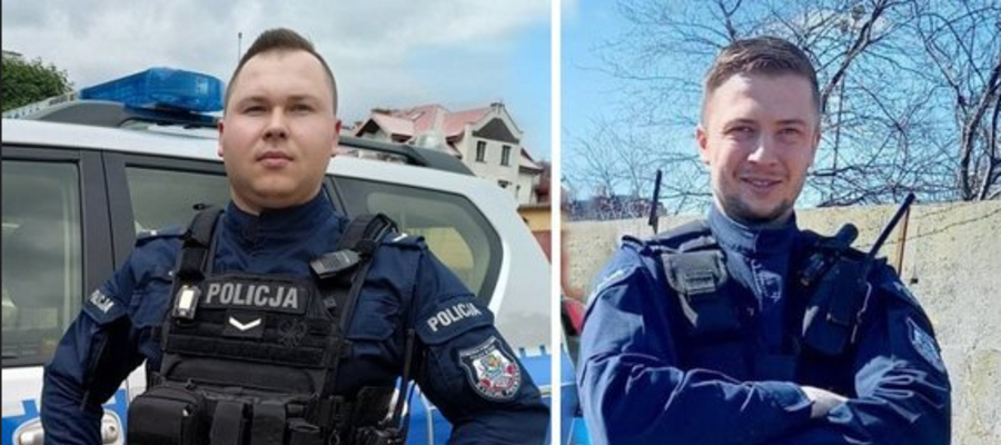Dwójka ełckich policjantów uratowała życie mężczyzny