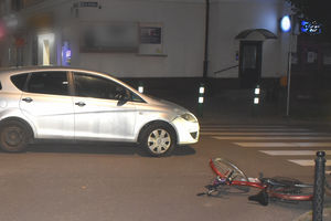 68-letni rowerzysta ranny w wypadku
