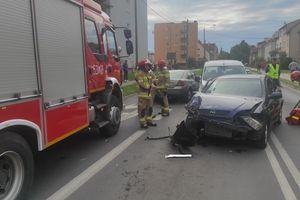 Cztery samochody osobowe zderzyły się w Ostródzie
