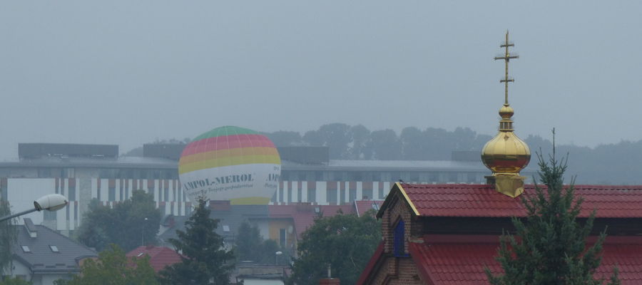 Przelot tego balonu nad Iławą niestety odwołano z powodu warunków atmosferycznychh