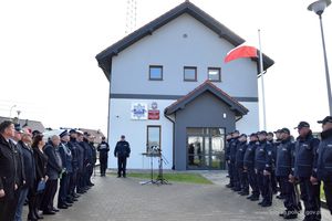 Uroczyste otwarcie nowej siedziby Posterunku Policji w Młynarach