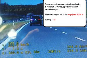 Pomylił drogę S7 z niemiecką autostradą. Policjanci z Olsztyna zatrzymali kierowcę, który pędził 195 km/h