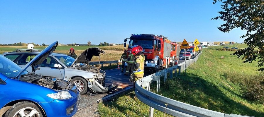 Do wypadku doszło na DK 16 między Lasecznem a Jędrychowem (powiat iławski)
