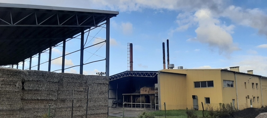 Wiata na słomę (biomasa) i ciepłownia w Kisielicach