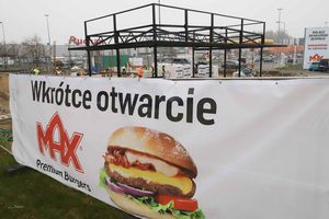MAX Premium Burgers w Olsztynie już powstaje. Szwedzki fast-food otworzy się przy al. Sikorskiego 
