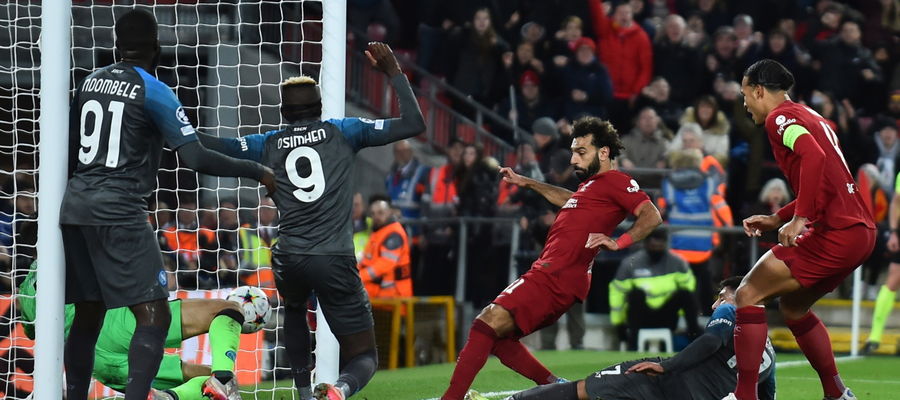 W meczu z Napoli pierwszego gola dla Liverpoolu zdobył Egipcjanin Mohamed Salah 