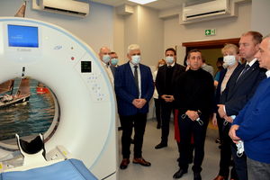 Otwarcie pracowni tomografii komputerowej i pracowni RTG w szpitalu w Olecku 
