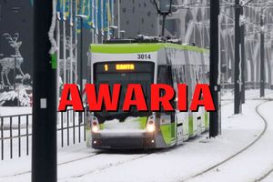 Drugi dzień z rzędu mróz zatrzymał tramwaje w centrum Olsztyna