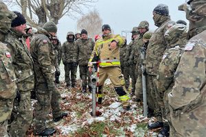 Strażacy przeprowadzili ćwiczenia w 43 batalionie lekkiej piechoty w Braniewie
