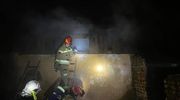Pożar budynku fromborkskiego basenu [ZDJĘCIA]