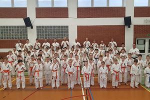 Pierwszy egzamin oleckich karateków