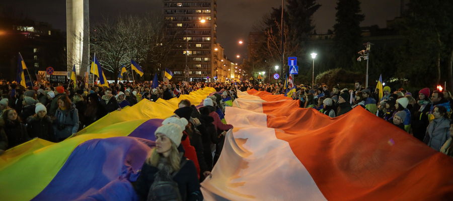 Wczoraj (24.02) w całej Polsce odbyły się antywojenne manifestacje