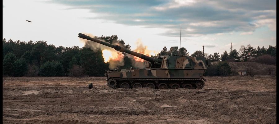 Nowoczesne armatohaubice K9  są na wyposażeniu 1. Mazurskiej Brygady Artylerii