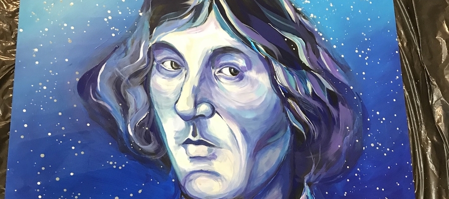 Kopernik namalowany przez Gabrielę Górajewską