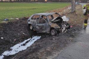 Braniewo: Policjanci wyjaśniają okoliczności wypadku drogowego w miejscowości Krzekoty [ZDJĘCIA]

