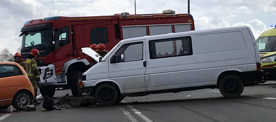 Do wypadku doszło na skrzyżowaniu ul. Padlewskiego w Mławie z krajową "siódemką"