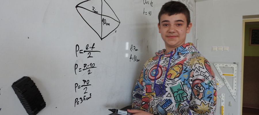 Mateusz Wasileski - finalista wojewódzkiego konkursu z matematyki