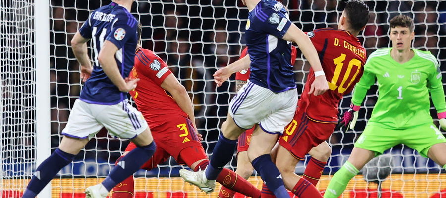 Szkocja - Hiszpania 2:0: Scott McTominay zdobywa drugiego gola dla gospodarzy