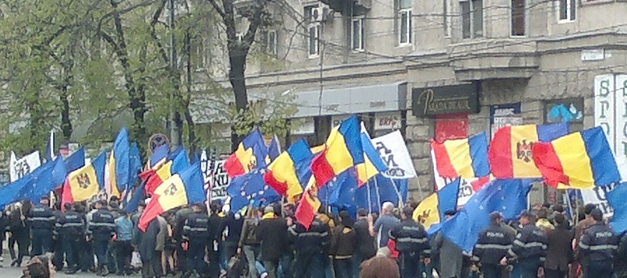 Proeuropejska manifestacja w Kiszyniowie, 6 kwietnia 2014 roku